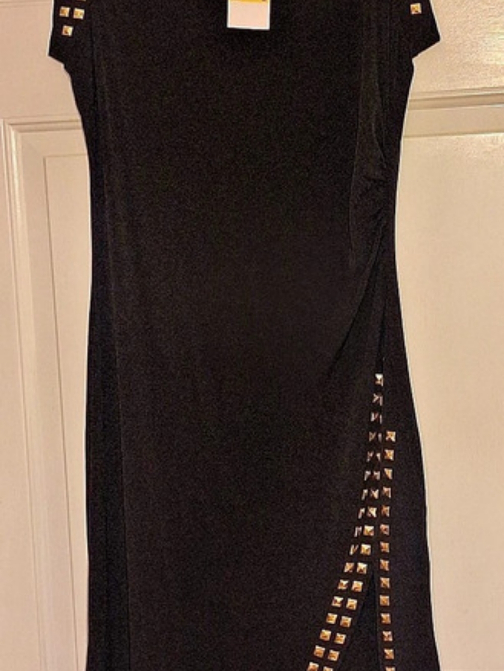 Michael Kors Studded Asymmetrical Midi Dress